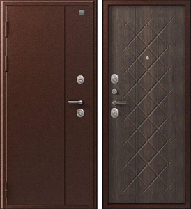 Товар Дверь V-02 медь антик - венге DIS007340